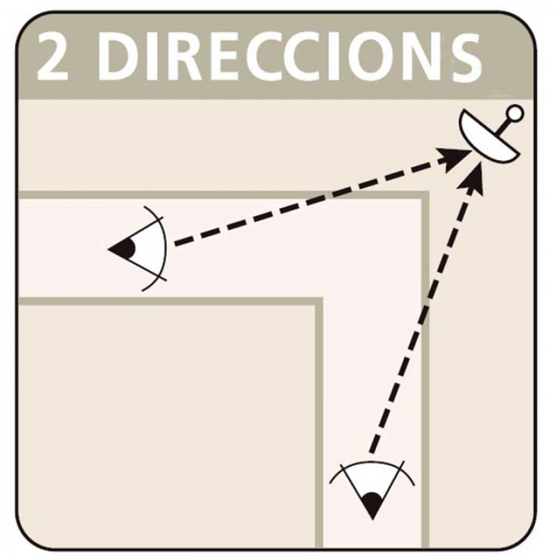 Mirall de tràfic amb marc vermell i blanc